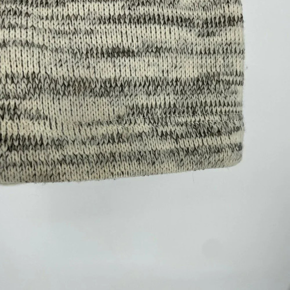 Anthropologie Saturday Sunday Sweater Womens Sz M Gray Knit Sherpa Open Cardigan - Picture 4 of 12